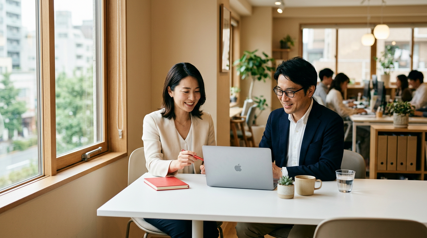 チームで協力してWEB制作を進める様子